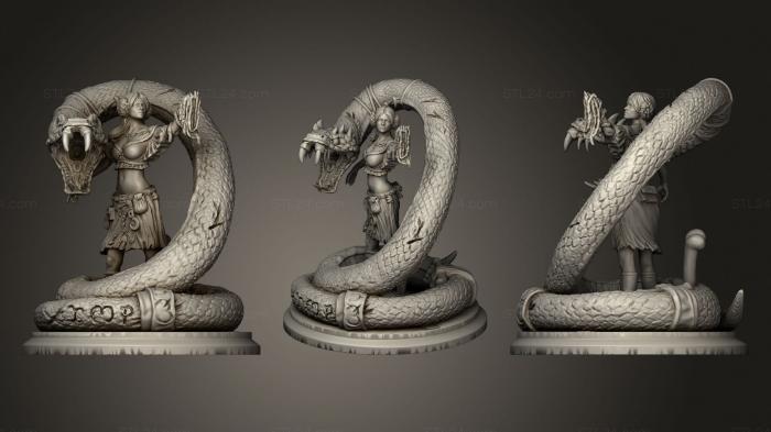 Figurines heroes, monsters and demons (Blood 2, STKM_1862) 3D models for cnc